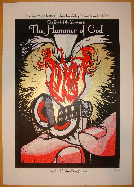 2008 Hammer of God - Silkscreen Art Show Poster by Malleus