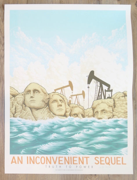 2017 "An Inconvenient Sequel" - Silkscreen Movie Poster by Justin Santora