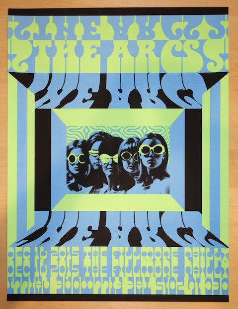2015 The Arcs - Philadelphia Silkscreen Concert Poster by Nate Duval