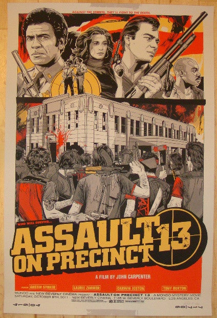 2011 "Assault On Precinct 13" - Silkscreen Movie Poster by Tyler Stout