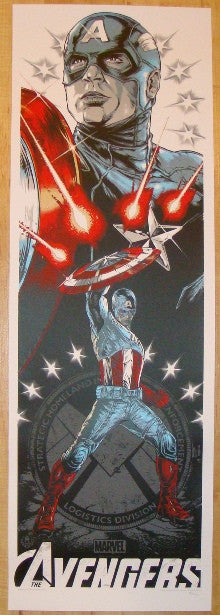 2012 "Avengers" - Captain America Movie Poster by Rhys Cooper