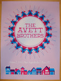 2013 Avett Brothers - Mesa Silkscreen Concert Poster by Kat Lamp