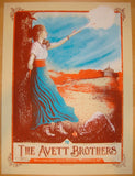 2013 Avett Brothers - Wilmington Concert Poster by Zeb Love