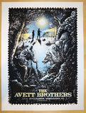 2014 Avett Brothers - Morgantown Concert Poster by Zeb Love