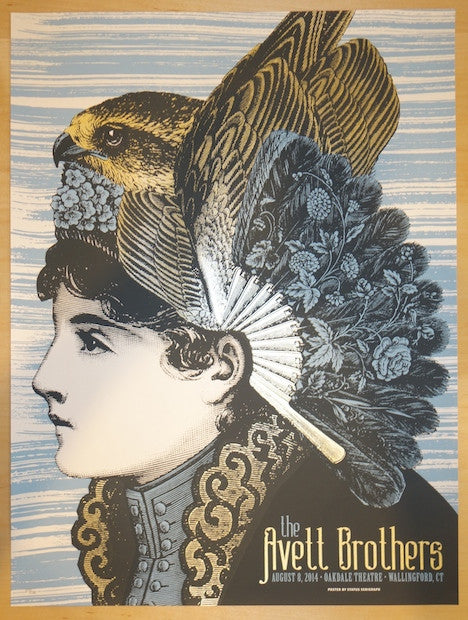 2014 The Avett Brothers - Wallingford Silkscreen Concert Poster by Status