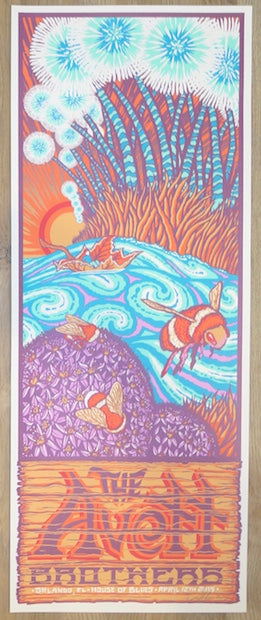 2015 The Avett Brothers - Orlando II Silkscreen Concert Poster by Brad Klausen