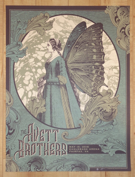 2016 The Avett Brothers - Fairfax Silkscreen Concert Poster by Status Serigraph