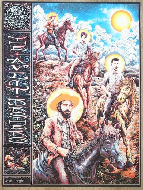 2019 The Avett Brothers - Richmond Silkscreen Concert Poster by Miles Tsang