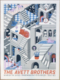 2022 The Avett Brothers - Greensboro VIP Silkscreen Concert Poster by Kat Lamp & Brian Bojo