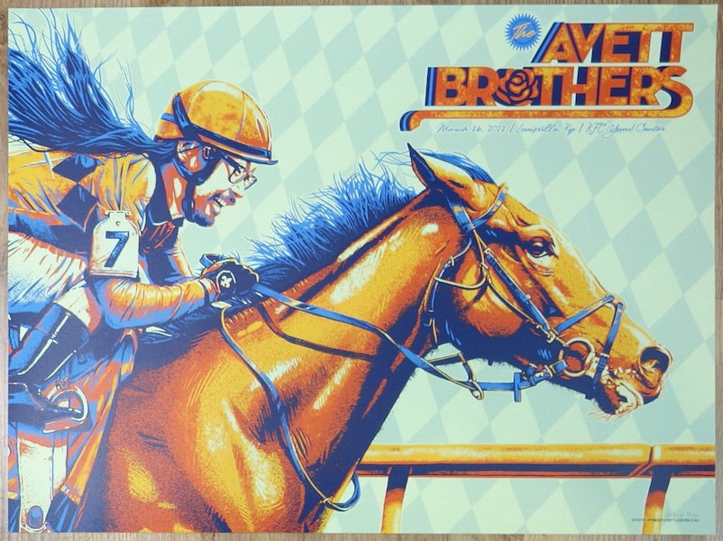 2022 The Avett Brothers - Louisville Silkscreen Concert Poster by Darin Shock