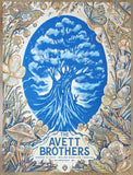 2022 The Avett Brothers - Milwaukee Silkscreen Concert Poster by Zeb Love