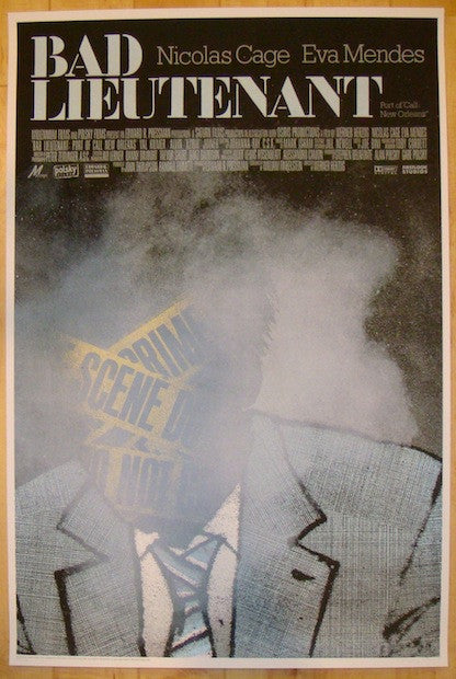 2010 "Bad Lieutenant" - Silkscreen Movie Poster by Alan Hynes