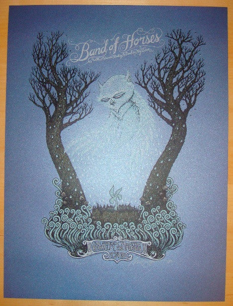 2010 Band of Horses - Silkscreen Concert Poster by Marq Spusta
