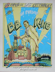 1994 BB King Silkscreen Concert Poster by Emek