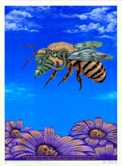 2007 Bee - Silkscreen Art Print by Emek