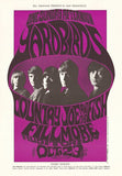 1966 Yardbirds / Country Joe & the Fish - Fillmore Concert Poster by John Myers RP-2