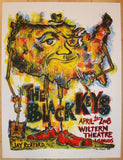 2008 The Black Keys - LA Silkscreen Concert Poster by Dan Grzeca