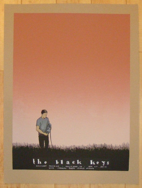 2010 The Black Keys - Hollywood I Silkscreen Concert Poster by Justin Santora