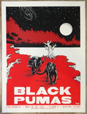 2021 Black Pumas - Austin Silkscreen Concert Poster by Billy Perkins
