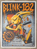 2016 Blink-182 - San Diego Silkscreen Concert Poster by Brandon Heart