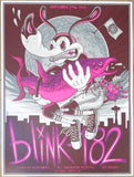 2016 Blink-182 - Seattle Silkscreen Concert Poster by Jim Mazza