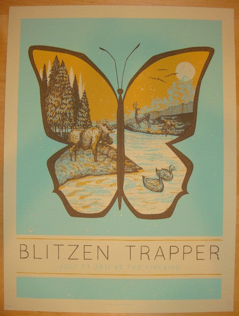 2011 Blitzen Trapper - St. Louis Concert Poster by John Vogl