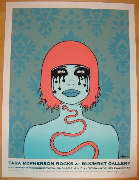 2006 Tara McPherson Rocks Art Show at BLK/MRKT - Event Poster