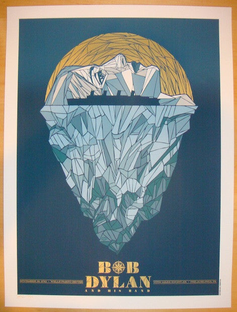 2012 Bob Dylan - Philadelphia Concert Poster by Todd Slater