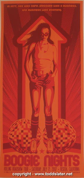 2007 "Boogie Nights" - Silkscreen Movie Poster by Todd Slater