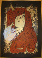 2010 Brant Bjork - Belgium Silkscreen Concert Poster by Malleus