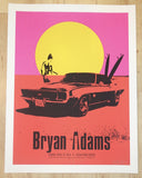 2016 Bryan Adams - Cedar Park Silkscreen Concert Poster by Billy Perkins