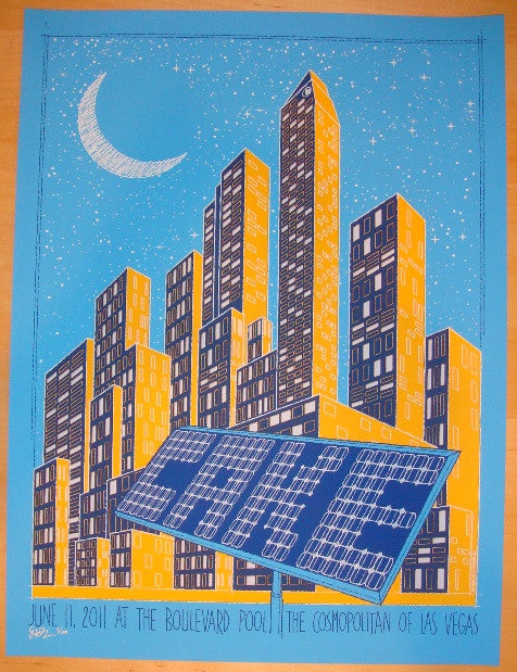 2011 Cake - Las Vegas Band Ed. Concert Poster by Todd Slater