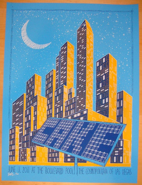 2011 Cake - Las Vegas Silkscreen Concert Poster by Todd Slater