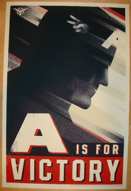 2011 "Captain America" - I Silkscreen Movie Poster by Olly Moss
