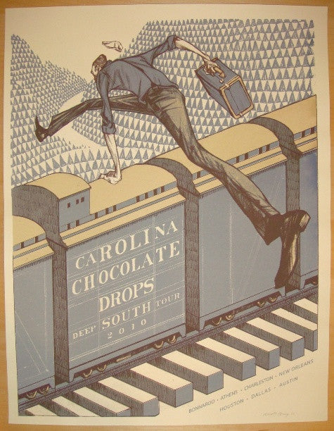 2010 Carolina Chocolate Drops - South Tour Poster by Rich Kelly
