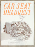 2017 Car Seat Headrest - Chicago Silkscreen Concert Poster by Justin Santora
