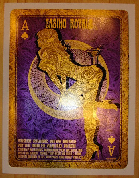 2012 James Bond "Casino Royale" - Silkscreen Movie Poster by David O'Daniel
