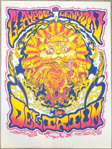 2016 Claypool Lennon Delirium - Port Chester Silkscreen Concert Poster by Zombie Yeti