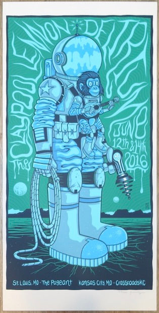 2016 Claypool Lennon Delirium - St. Louis & KC Silkscreen Concert Poster by Jim Mazza