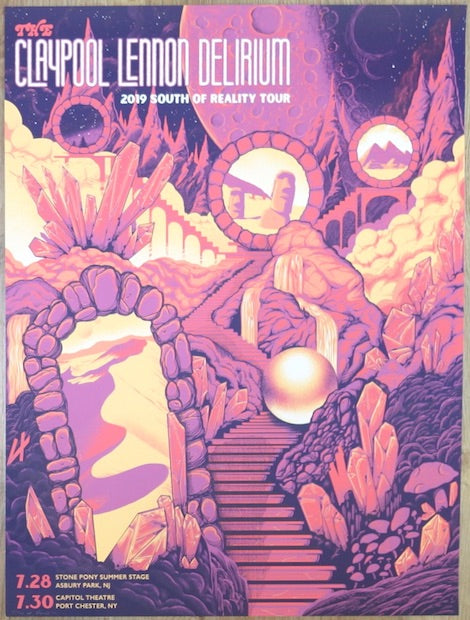 2019 Claypool Lennon Delirium - Asbury Park/Port Chester Concert Poster by Paul Kreizenbeck