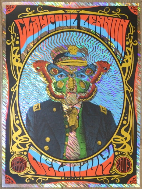 2019 Claypool Lennon Delirium - Summer Tour Wave Foil Concert Poster by Nate Duval
