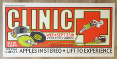 2002 Clinic - Atlanta Silkscreen Concert Poster by Jeral Tidwell & Jeff Wood