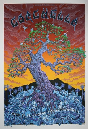 2009 Coachella - Sunset Edition Concert Poster by Emek