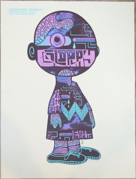 2012 Coldplay - Los Angeles Silkscreen Concert Poster by Jim Mazza
