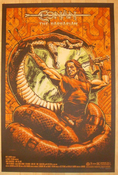 2012 "Conan The Barbarian" - Silkscreen Movie Poster by Jason Edmiston