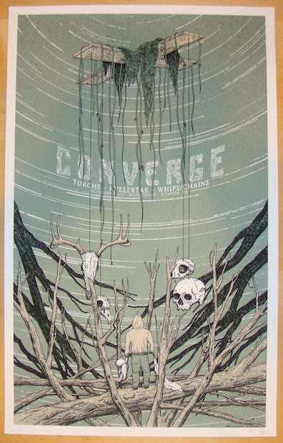 2012 Converge - Atlanta Silkscreen Concert Poster by Williams