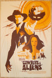 2011 "Cowboys & Aliens" - Silkscreen Movie Poster by Tom Whalen