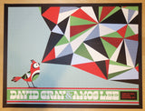 2015 David Gray & Amos Lee - Lewiston Silkscreen Concert Poster by Nate Duval