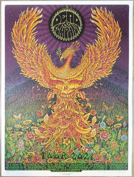 2021 Dead & Company - Summer/Fall Tour AE Silkscreen Concert Poster by Emek