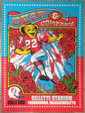 2022 Dead & Company - Foxborough Silkscreen Concert Poster by Nathaniel Deas
